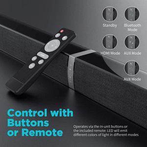 Bluetooth Sound bar for TV, 50W Sound Bar with 4 Drivers and Remote Control, Home Audio TV Speakers Sound Bar Cowinaudio 