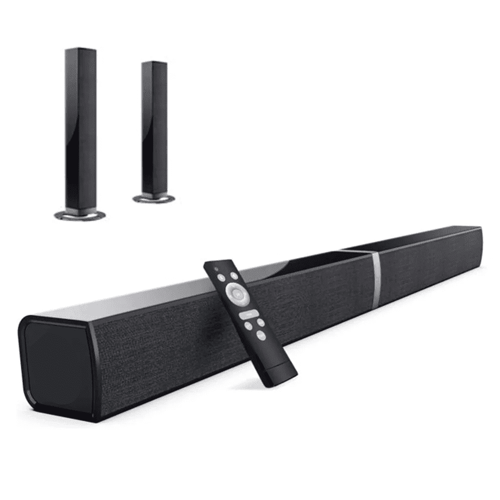 Bluetooth Sound bar for TV, 50W Sound Bar with 4 Drivers and Remote Control, Home Audio TV Speakers Sound Bar with Arc/Optical/AUX Connect Cowinaudio 