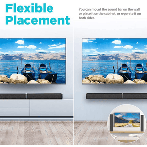 Bluetooth Sound bar for TV, Remote Control, Home Audio TV Speakers Sound Bar with Arc/Optical/AUX Connect Cowinaudio 