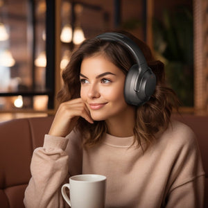 COWIN Active Noise Canceling Headphones, Headband Wireless Bluetooth Headset with ENC Mic, Perfect Bass, BT5.4, Black Cowinaudio 