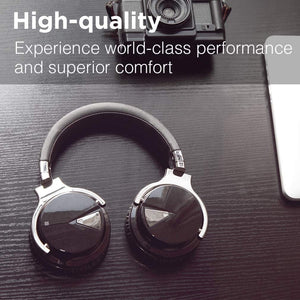 COWIN E7 Active Noise Cancelling Headphones Bluetooth Headphones with Mic Deep Bass Wireless Headphones Over Ear(Black) Cowinaudio 