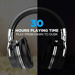 COWIN E7 Active Noise Cancelling Headphones Bluetooth Headphones with Mic Deep Bass Wireless Headphones Over Ear(Black) Cowinaudio 