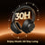 E11A - Hybrid Active Noise Cancelling, HD Audio, Wireless Bluetooth Headphone Cowinaudio 