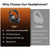 E11A - Hybrid Active Noise Cancelling, HD Audio, Wireless Bluetooth Headphone Cowinaudio 