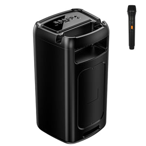 Karaoke Machine for Adults, Portable Wireless Speaker with 1 wired Microphones, Outdoor, Supports USB/TF/AUX, Ideal Gifts for Family, Music Lover Cowinaudio 