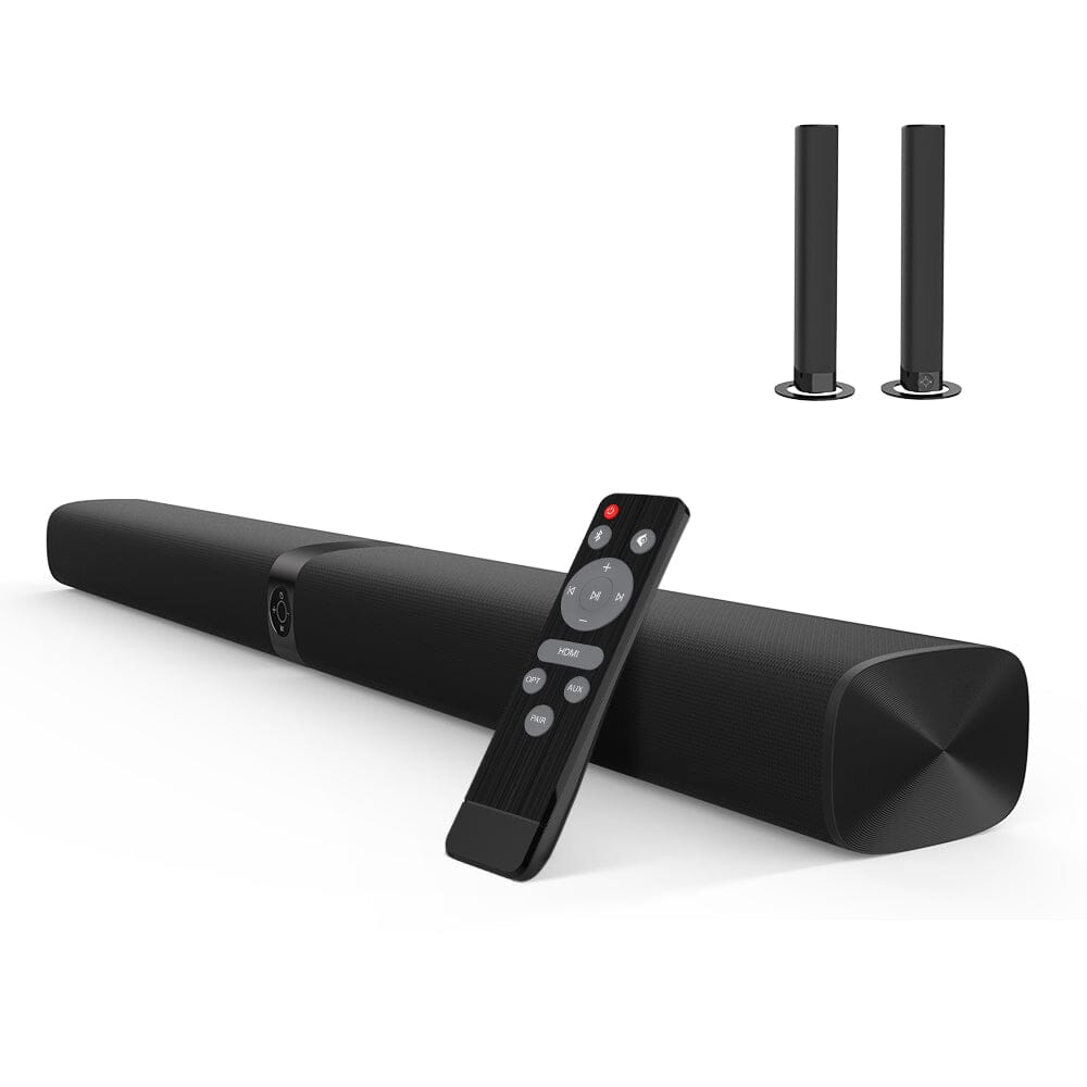 KY8000 Sound Bar, 2 in 1 Separable & 60W SoundBar for Smart TV, Bluetooth 5.0 Soundbar with Wired & Wireless Connect Soundbar cowinaudio 