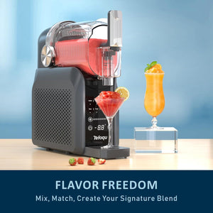 Slushie Machine, Frozen Drink Maker with 7 Preset Programs Cowinaudio 