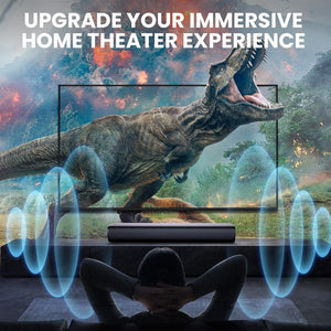 Sound Bar, Sound Bars for Smart TV Bluetooth 5.0 Soundbar 50W 17Inch Small Soundbars with ARC/Optical/AUX Connection, Soundbar Surround Sound Bars for Home Theater Audio Cowinaudio 