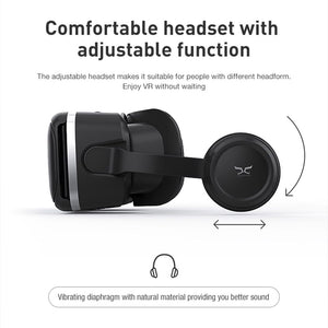 VR Headset 3D Glasses Virtual Reality Headset for VR Games & 3D Movies, Eye Care System for iPhone and Android Smartphones Cowinaudio 