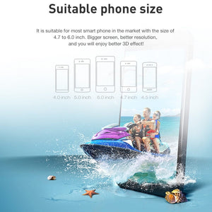 VR Headset 3D Glasses Virtual Reality Headset for VR Games & 3D Movies, Eye Care System for iPhone and Android Smartphones Cowinaudio 