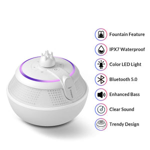 COWIN Whale IPX7 Waterproof Bluetooth Fountain Speaker Cowinaudio 