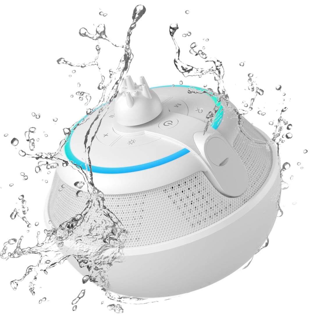 COWIN Whale IPX7 Waterproof Bluetooth Fountain Speaker Cowinaudio White 