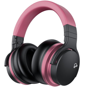 E7 Basic C Active Noise Cancelling Headphones Bluetooth Headphones Wireless Headphones Headphone Cowinaudio PINK 