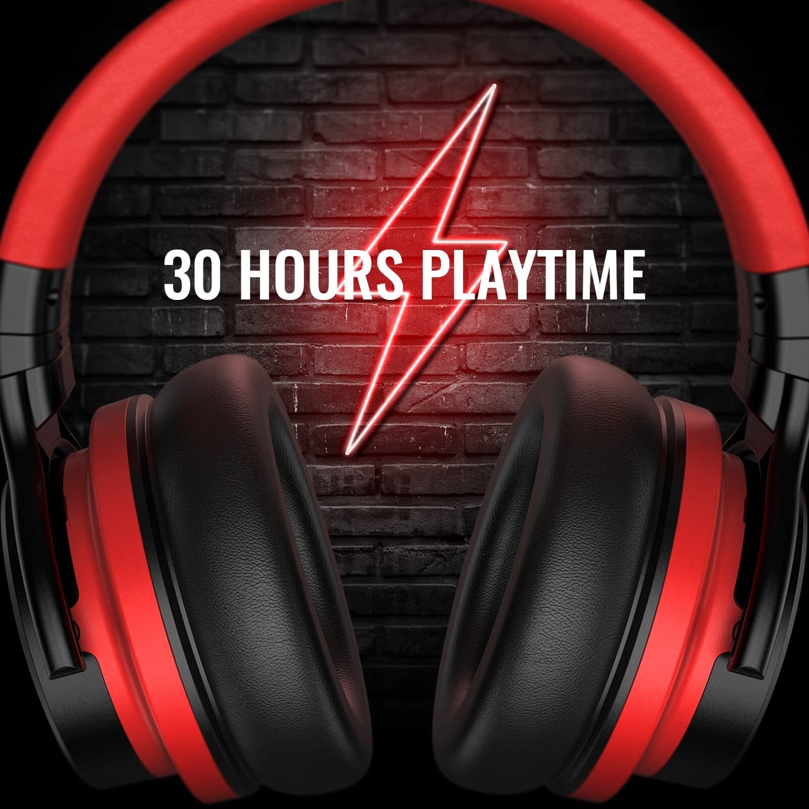 E7 Basic C Active Noise Cancelling Headphones Bluetooth Headphones Wireless Headphones, Red Headphone Cowinaudio 